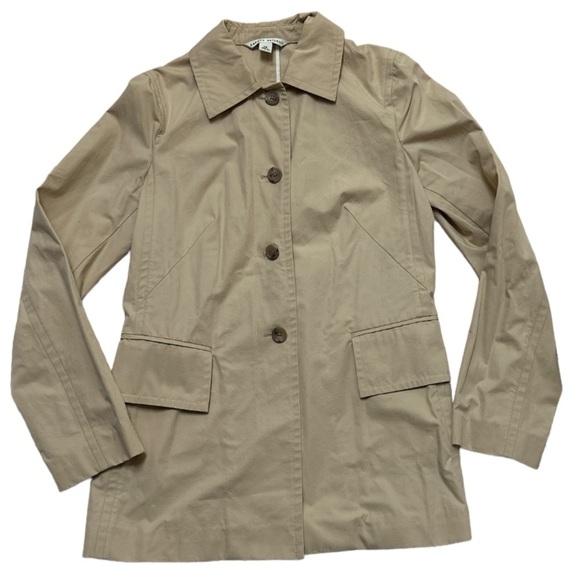 Banana Republic Jackets & Blazers - Banana Republic Trench Coat Blazer Safari Travel Classic Neutral Button Close